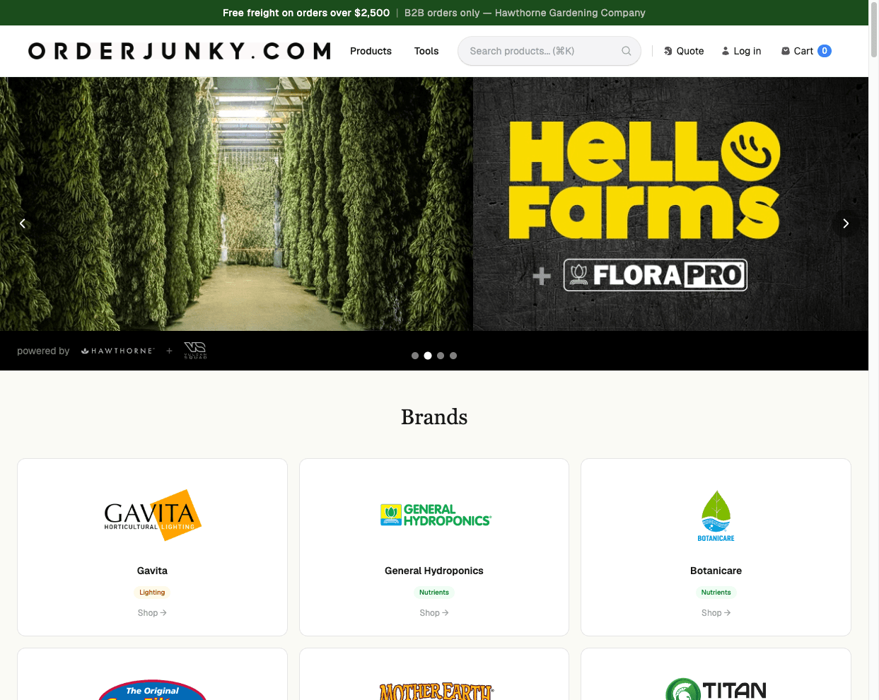 Hawthorne Gardening storefront preview